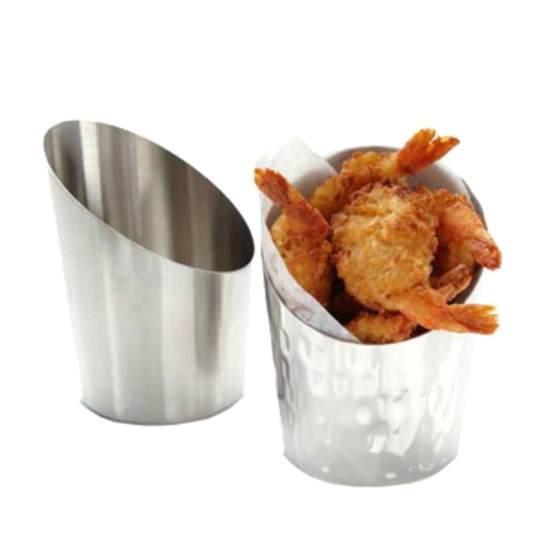 American Metalcraft French Fry Cup 12oz Angled SS – FFCS45