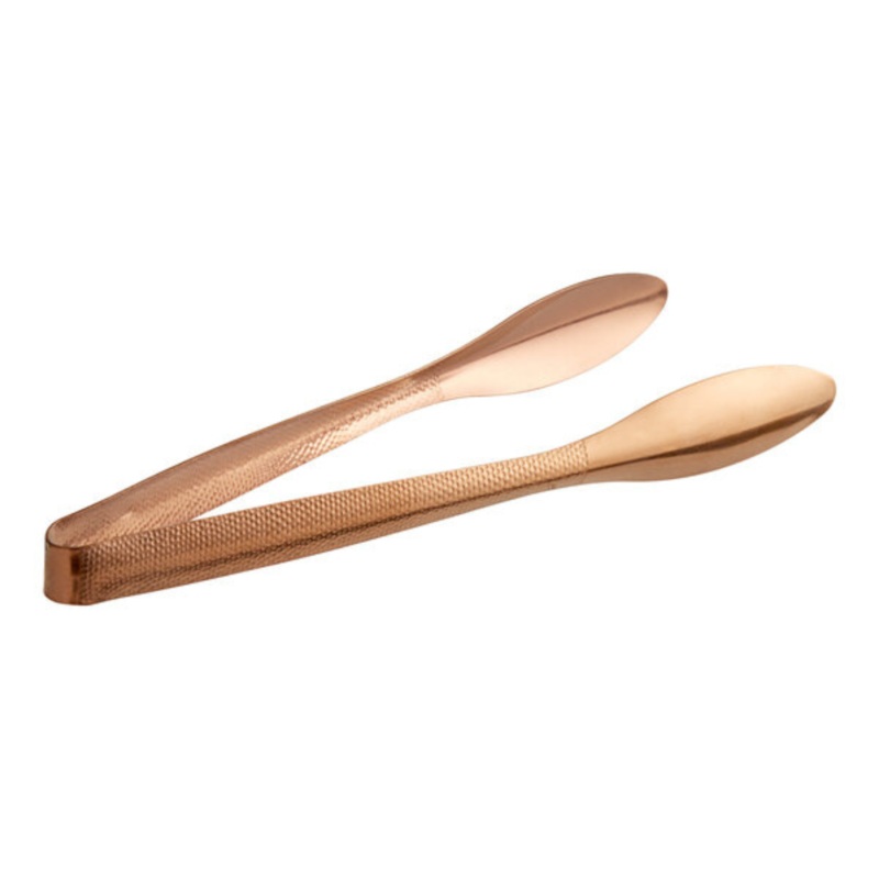 Serving Tongs, Hammered, Brnze