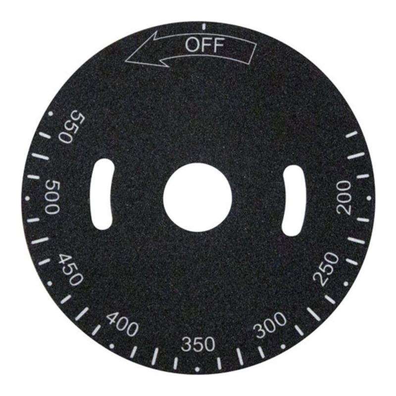 2281298 – PLATE,TEMP DIAL , 200-550F