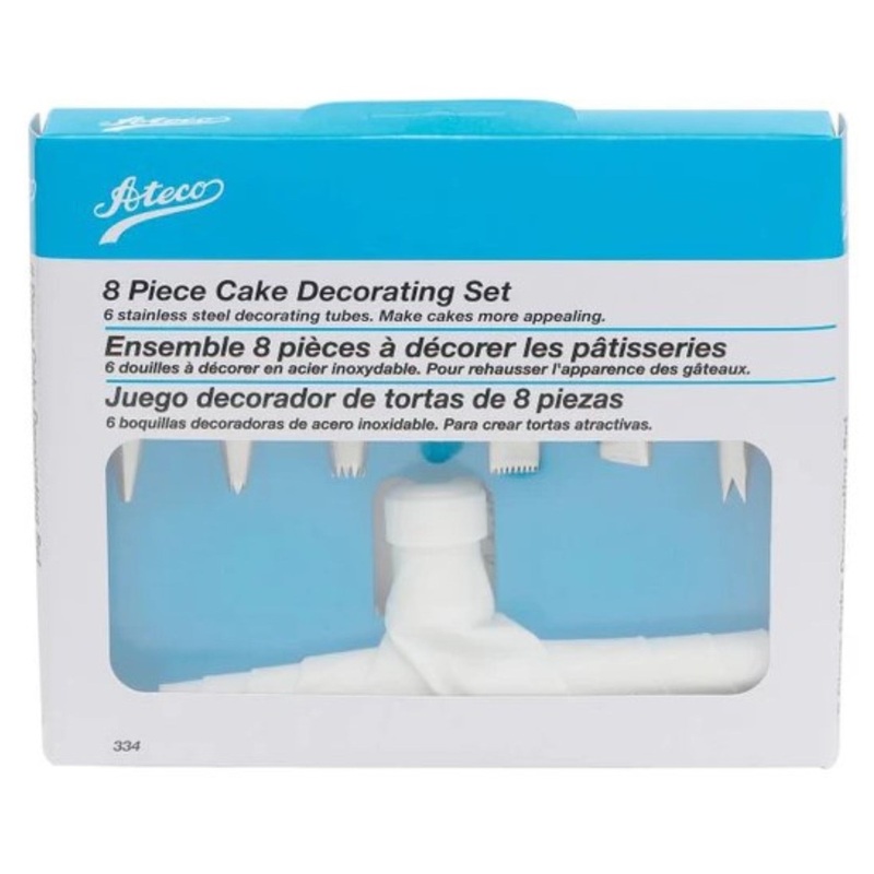Ateco Cake Decorating Set, 8 Pc – 334