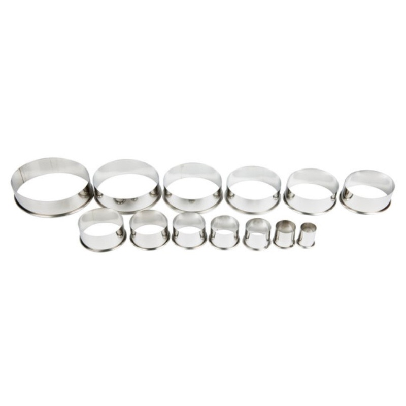 Ateco Dough Cutter Set, Plain Round 12 Pc. – 5457