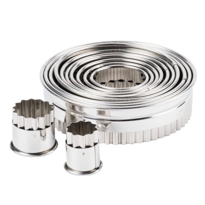 Ateco Fluted Round Cutter Set, 12 Pc – 5407