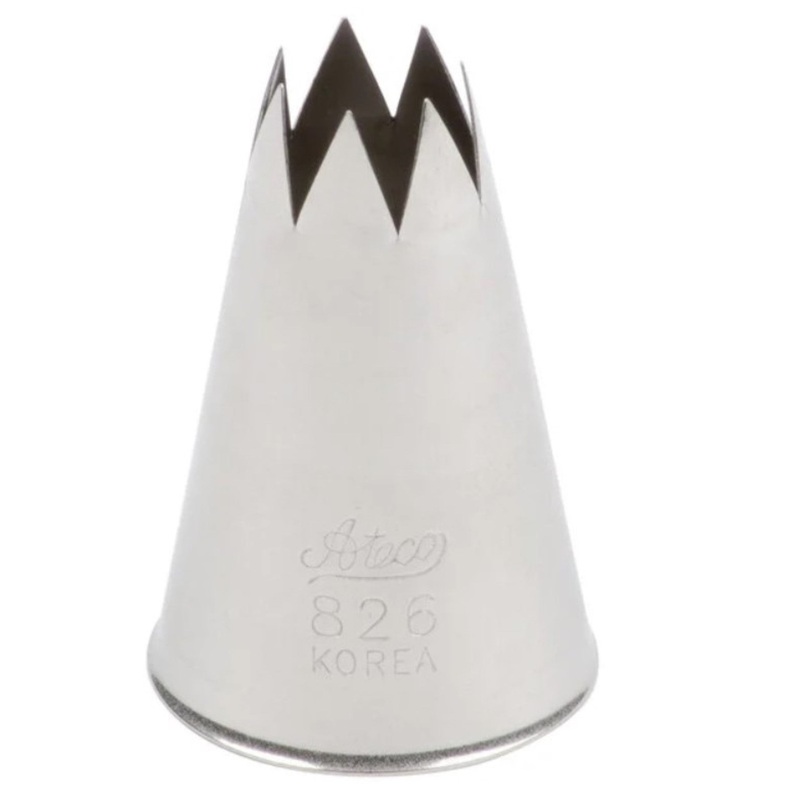 Ateco Pastry Tube #6, Star – 826