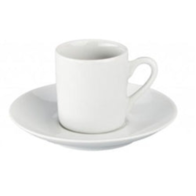 BIA Cordon Bleu A.D. Cups Saucers, 2 oz Ceramic  White – CS1D