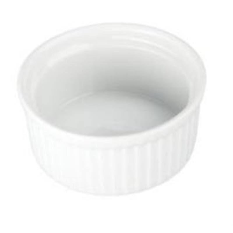 BIA Cordon Bleu Ramekin, 4 1/2oz Fluted – White – CS1D