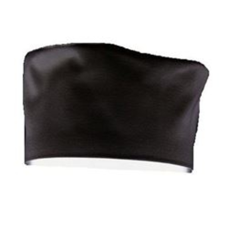 Chef Revival Chef Hat, Pill BoxStyle – Black – Regular – H008-R