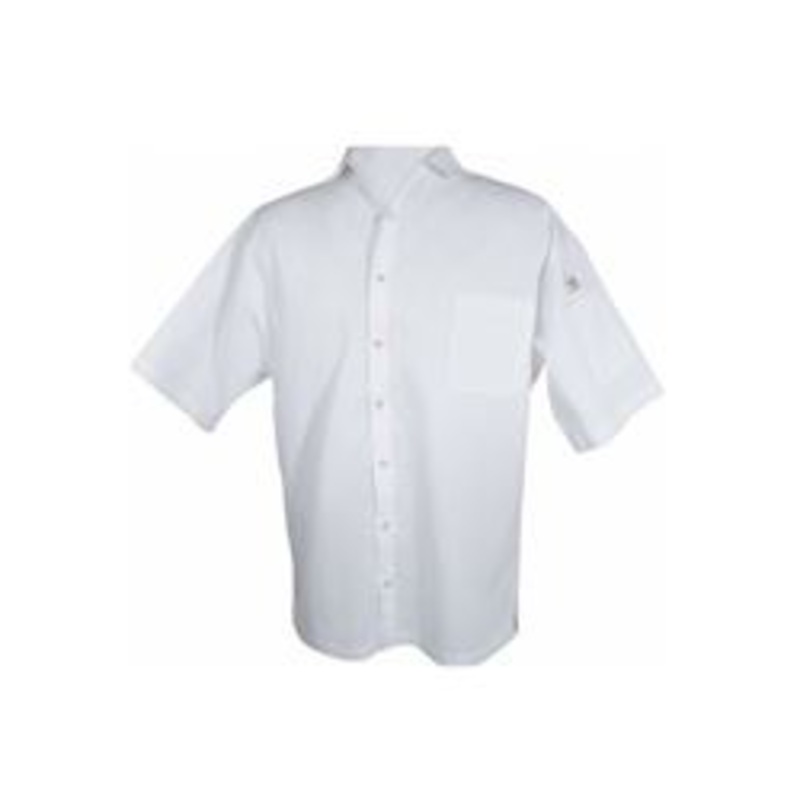 Chef Revival  Chef Shirt, UnisexHalf Sleeve – White – Medium – CS006WH-M