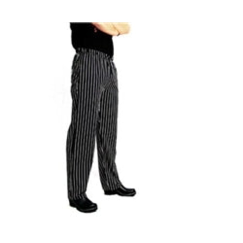 Chef Revival EZ Fit Pant Blk/Wht P/S Lg – P040WS-L