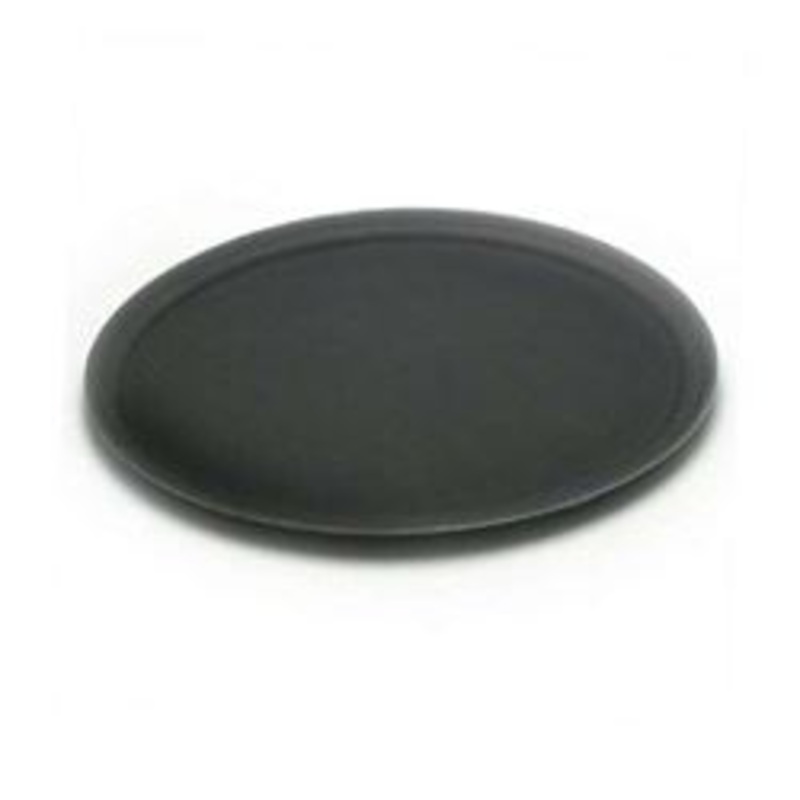 Cambro Camtread Serving Tray, Oval, Black, 22 x 27 – 2700CT110