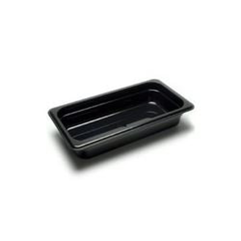 Cambro Cold Food Pan, Plastic 1/3 Size 2 1/2 Deep Black – 32CW110