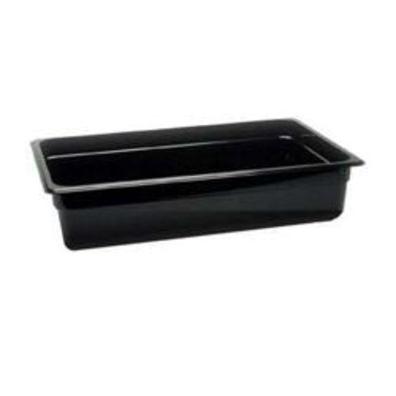 Cambro Cold Food Pan, Plastic – Full Size 4 Deep – Black – 14CW110