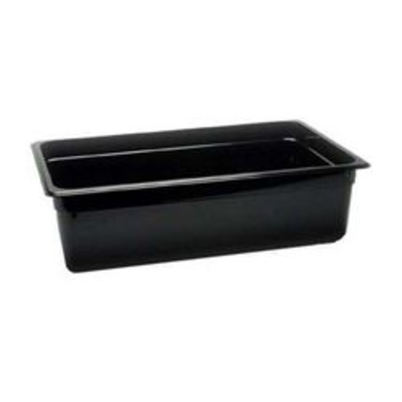 Cambro Cold Food Pan, Plastic – Full Size 6 Deep – Black – 16CW110