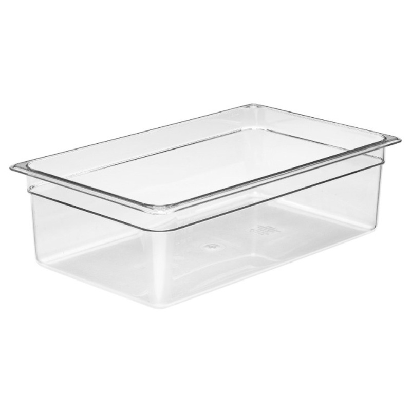 Cambro Cold Food Pan, Plastic – Full Size 6 Deep – Clear – 16CW-135