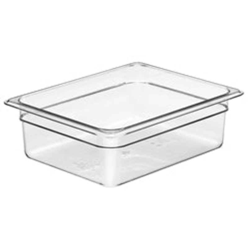 Cambro Cold Food Pan, Plastic – Half Size 4 Deep – Clear – 24CW-135