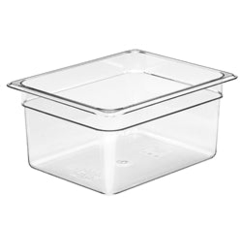 Cambro Cold Food Pan, Plastic – Half Size 6 Deep – Clear – 26CW-135
