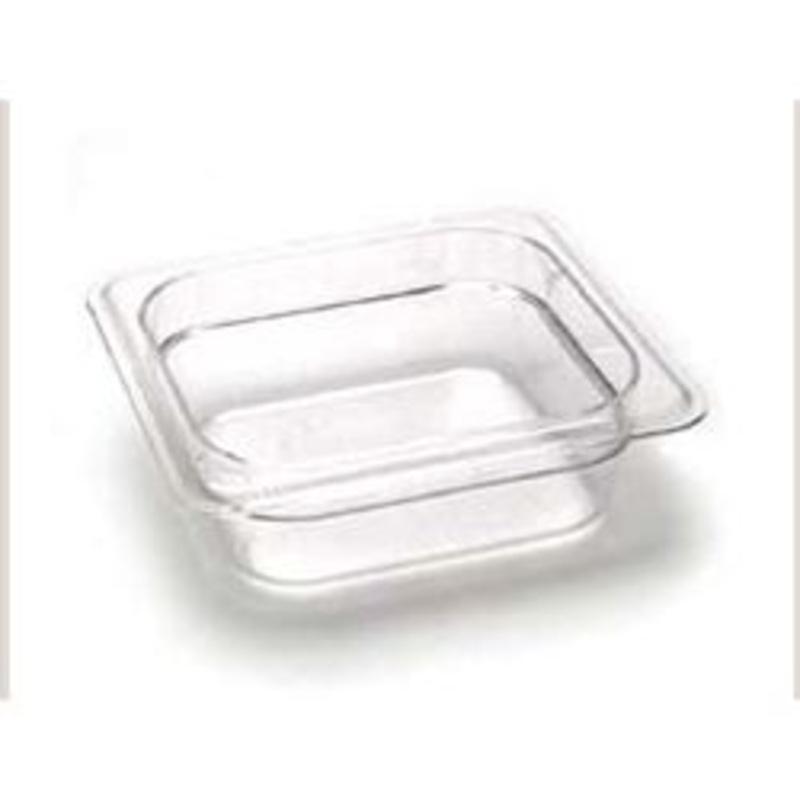 Cambro Cold Food Pan, Plastic Sixth Size 2 1/2 Deep Clear – 62CW135