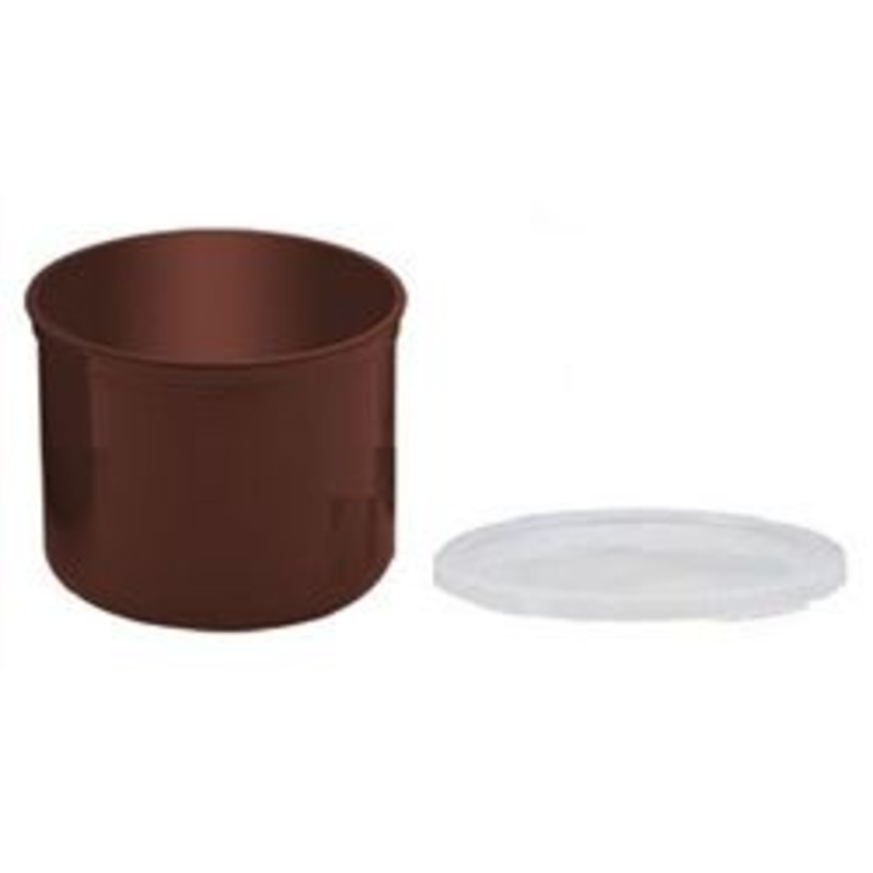 Cambro Crock, 1.2 qt PlasticWith Lid – Reddish Brown – CP12195