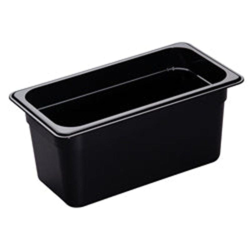 Cambro Food Pan, 1/3 Size, 6 Deep, Hi-Temp, Black – 36HP110