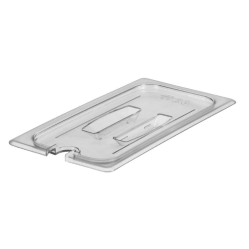 Cambro Food Pan Cover, 1/3 Size Notched W/Handle  Clear – 30CWCHN135