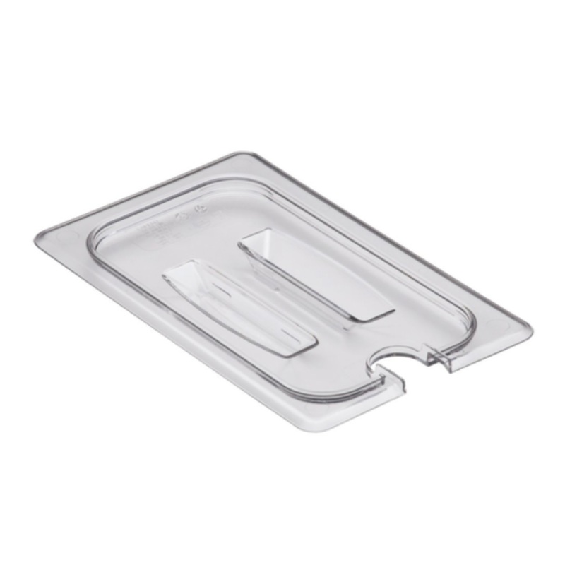 Cambro Food Pan Cover, 1/4 Size Notched With Handle Clear – 40CWCHN135