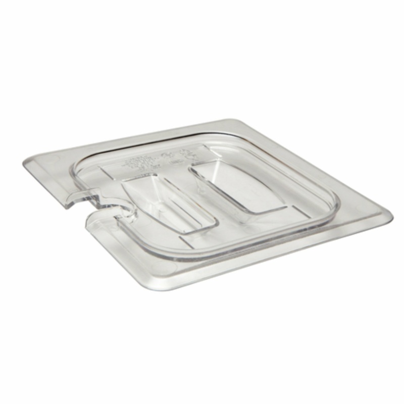 Cambro Food Pan Cover, 1/6 Size Notched W/Handle Clear – 60CWCHN-135