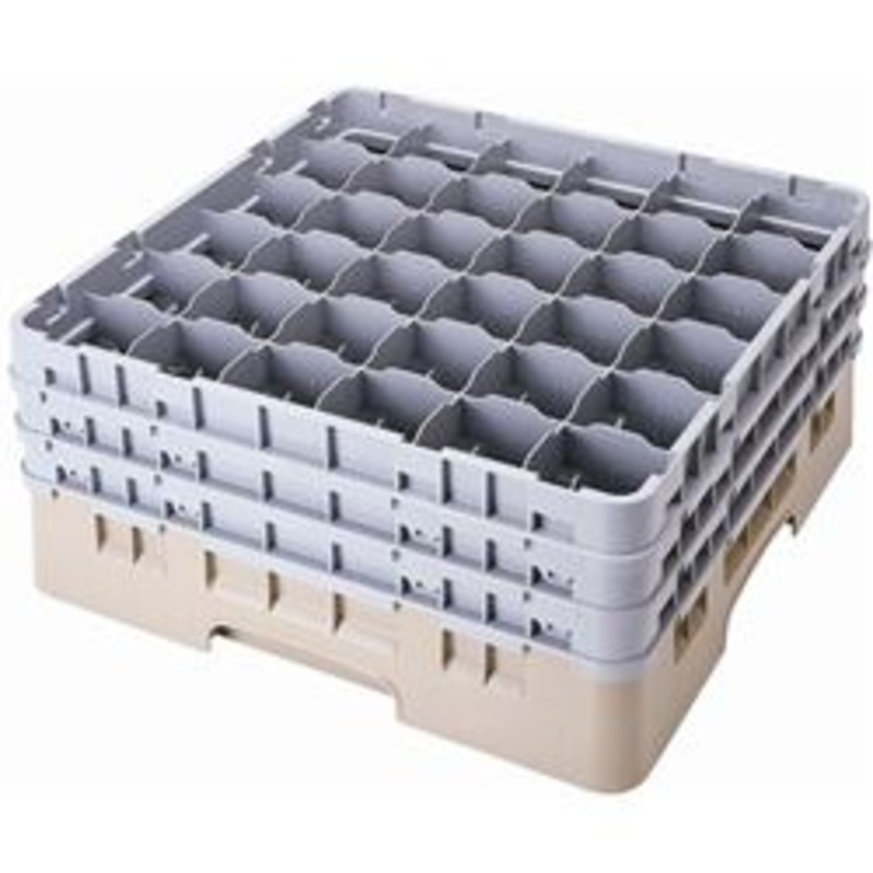 Cambro Glassrack, 36 Comp. For 2 7/8 Dia. x 10 1/8 Gray – 36S958-151