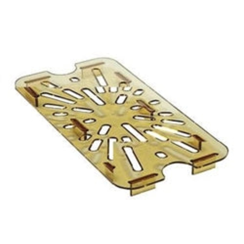 Cambro H-Pan Drain Shelf 1/4 Size Amber NSF – 40HPD150