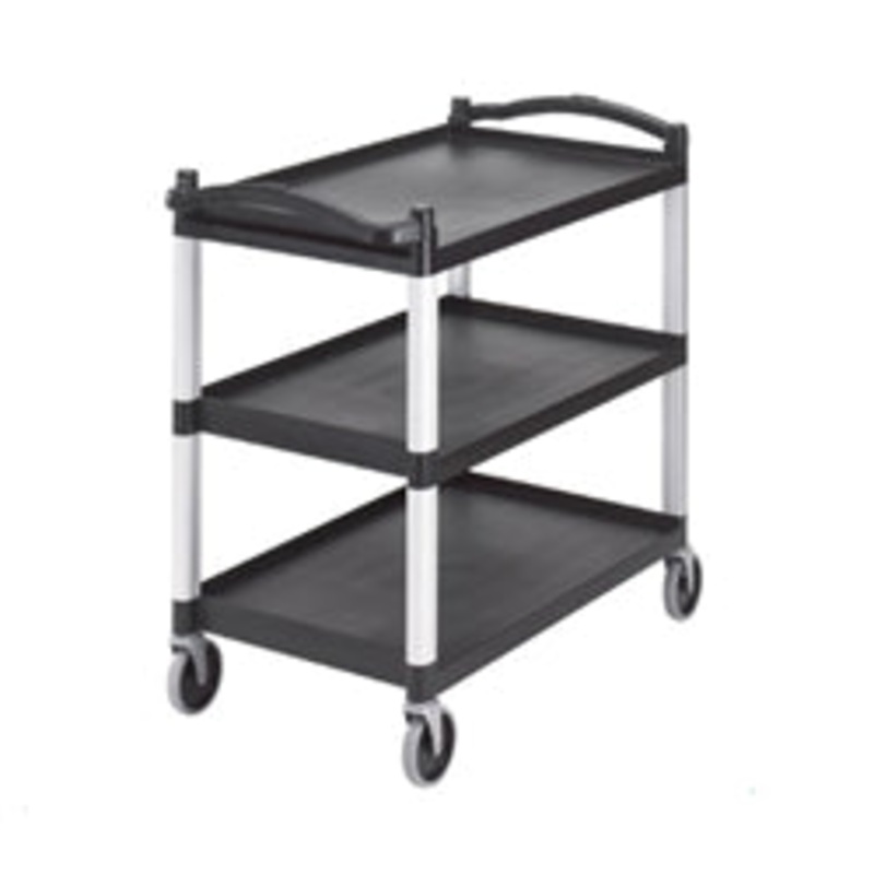 Cambro Service Cart, 3-Shelf, Black 20.5×31.5 KD – BC340KD110