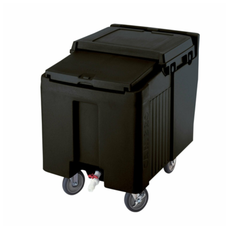 Cambro Slidinglid Ice Caddy, Mobile, 125-Lb Capacity, W/Casters – ICS125L110