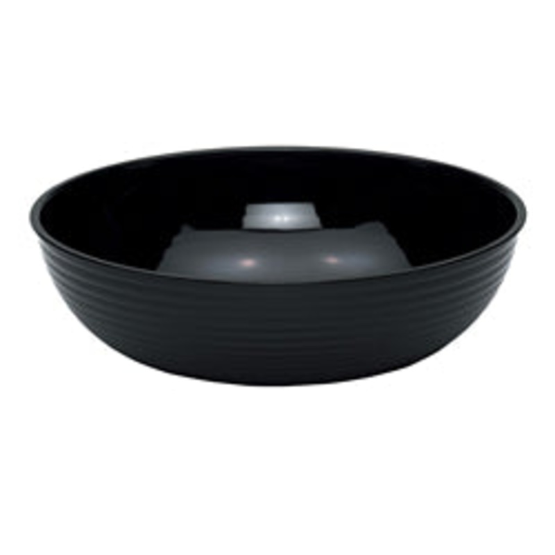 Cambro Camwear Bowl, Ribbed, Round, 18 Black – RSB18CW110