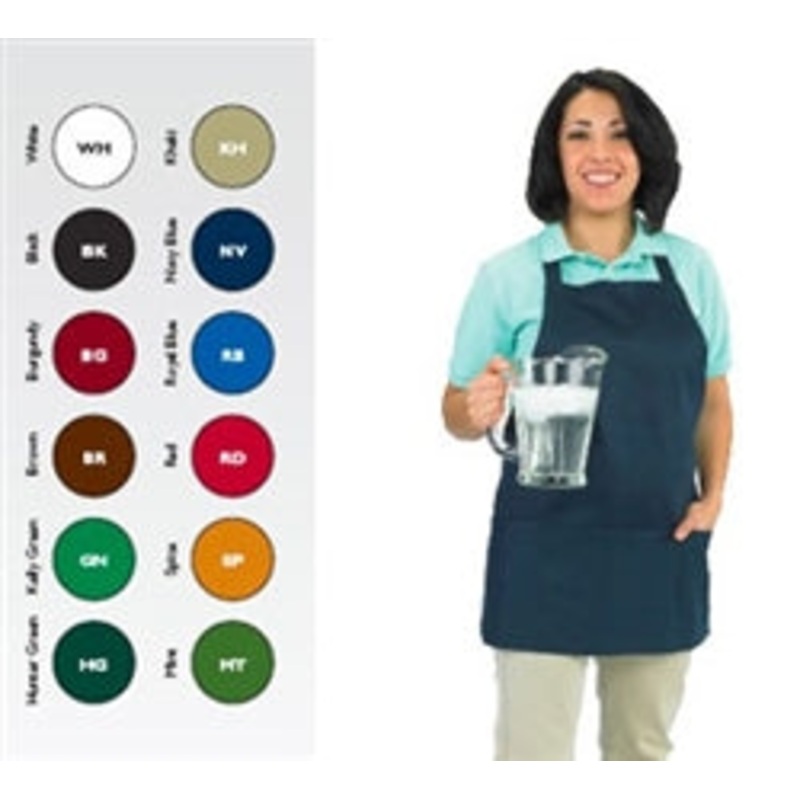 CCK Bib Apron Green, Pockets – BA-PGN