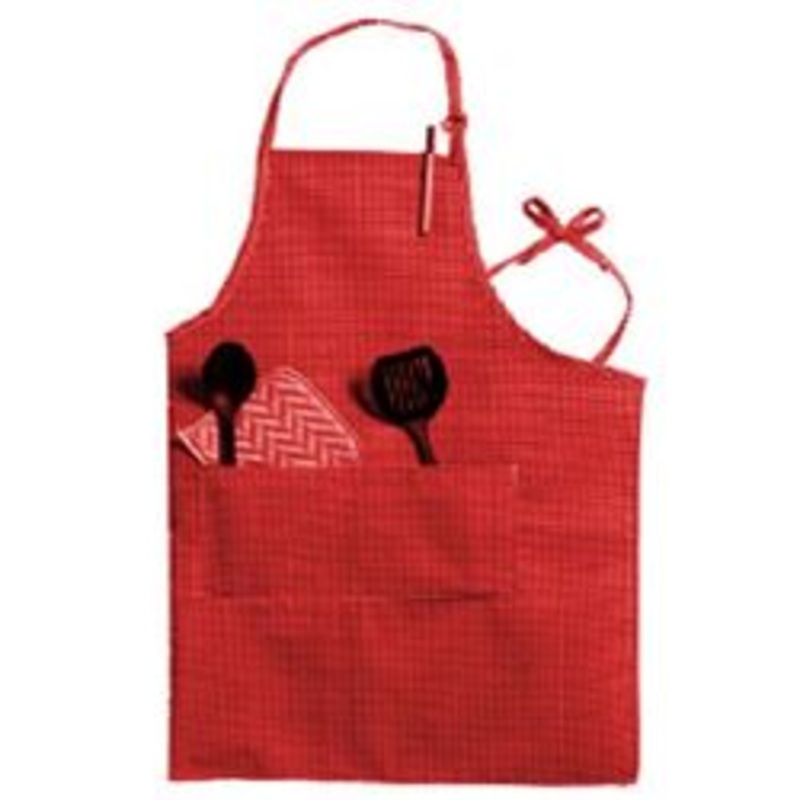 CCK Bib Apron, Red, Pockets – 602BAFH-RD