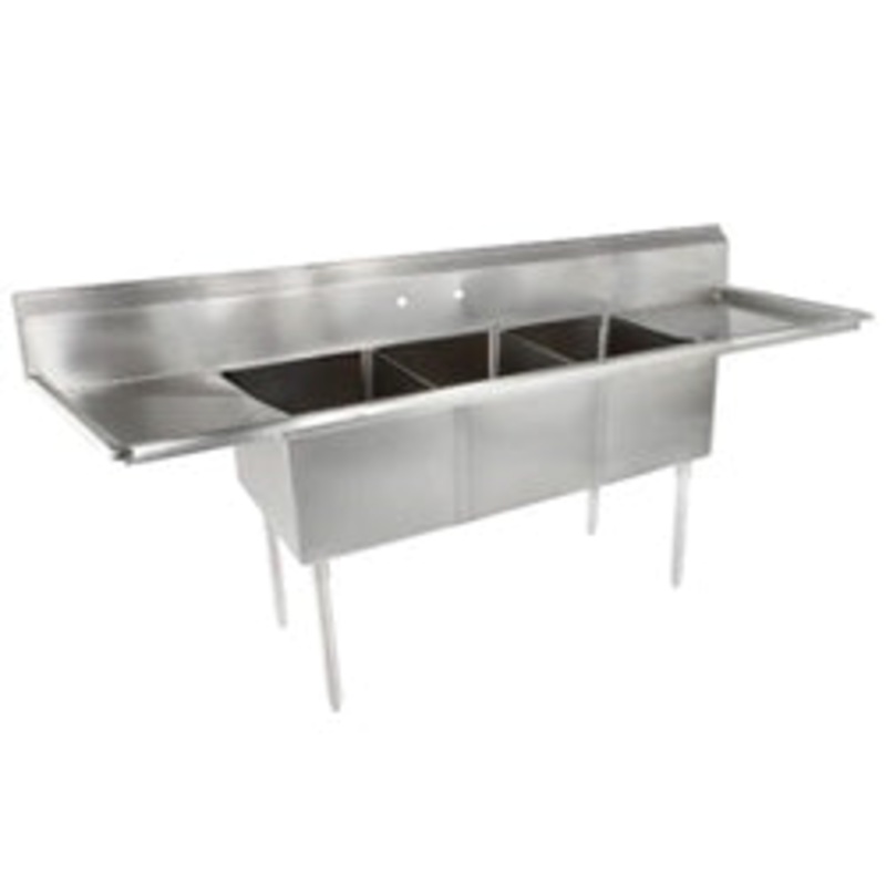 CCK Commercial 3 Compartment Sink Stainless – CC3-18