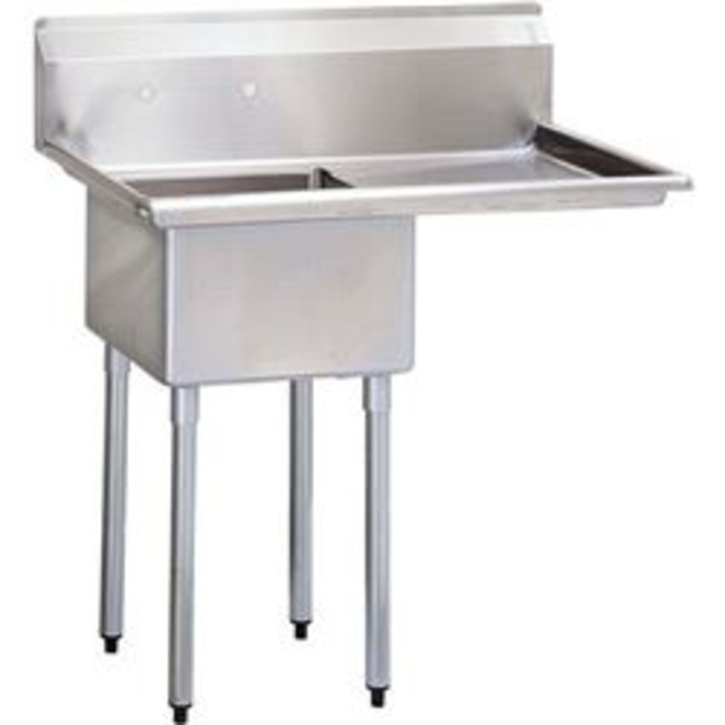 CCK Sink, 1 Tub 18 x 18 Drainboard 18 R – CC1-18R