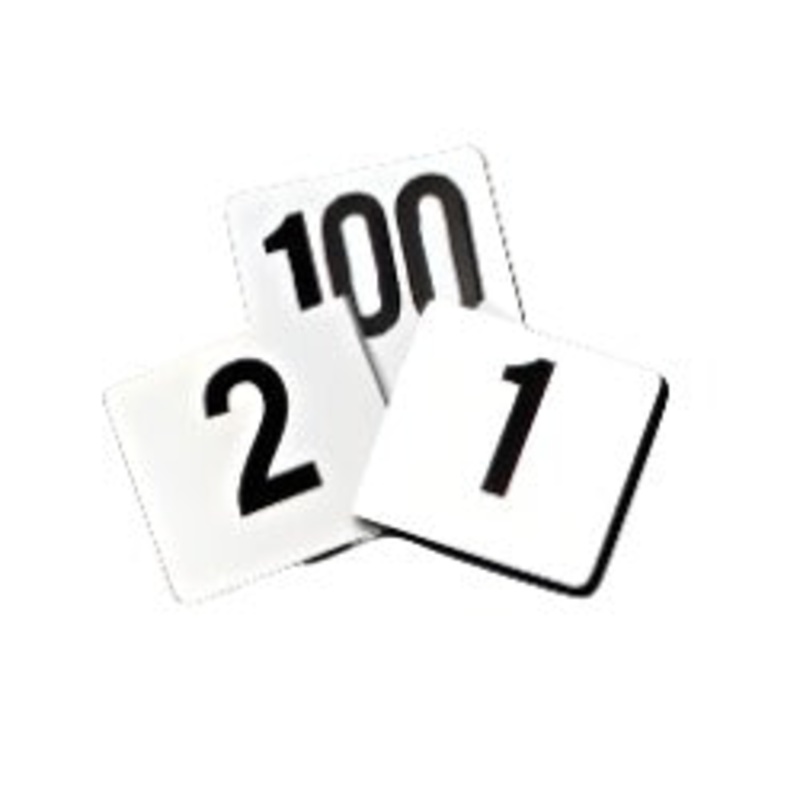 CCK Table Numbers, 1-100, 4Square, Set – PTN4/1-100