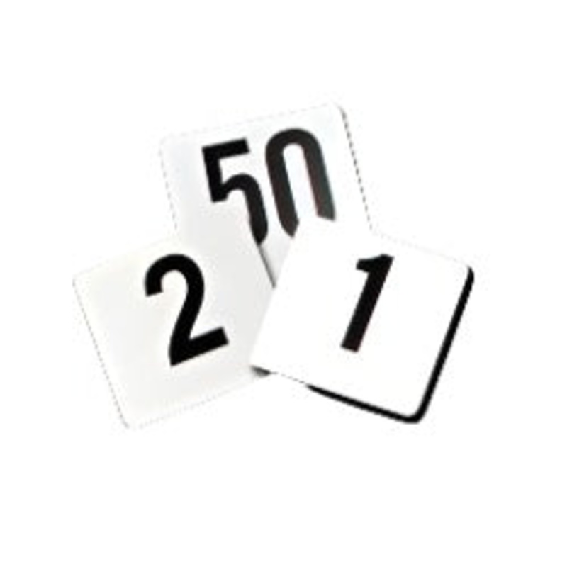 CCK Table Numbers, 1-50, 4Square, Set – TBN-50
