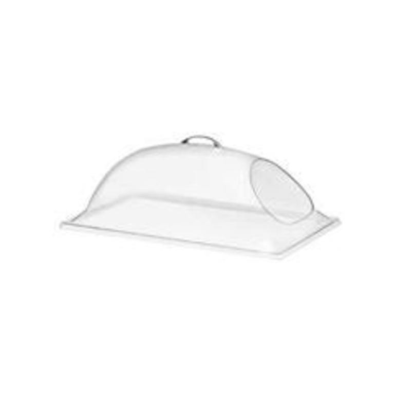 Cal-Mil – Chafer Cover, Dome Rectangle 12 x 20 With End Cut-Out And Handle – 322-12