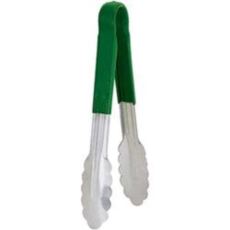 Tong, 9, w/Plastic Hndl Green