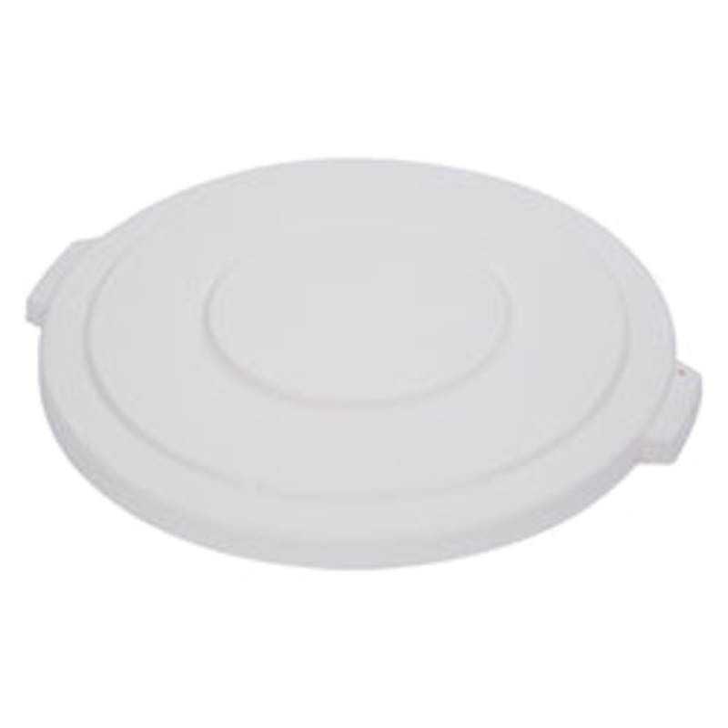 Carlisle Bronco Lid, 32 Gal, Round, 2-1/8 H X 22.5 Dia, Heavy Duty, White – 84103302