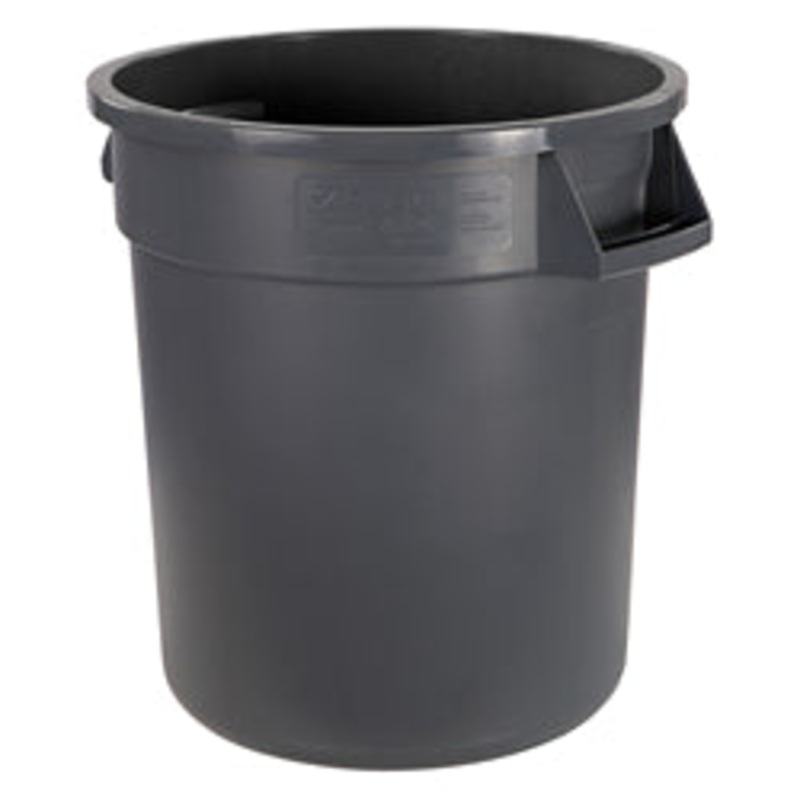 Carlisle Bronco Waste Container, 10 Gal, 17H X 16-1/8 Dia, Gray, Heavy Duty – 84101023