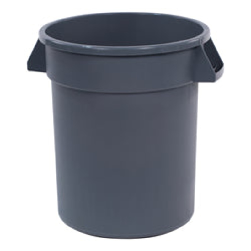 Carlisle Bronco Waste Container, 20Gal, 23 H X 20 Dia, Round, Gray, Heavy Duty – 84102023