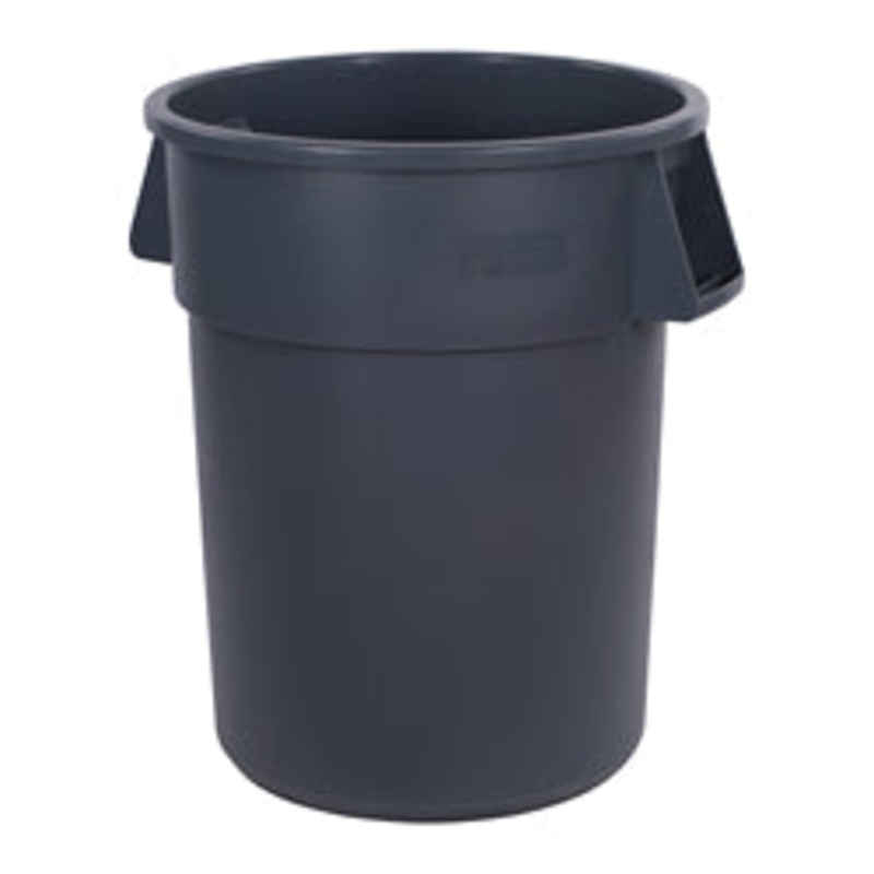 Carlisle Bronco Waste Container, 55Gal, Gray,33H X 26-1/2Dia, Round – 84105523