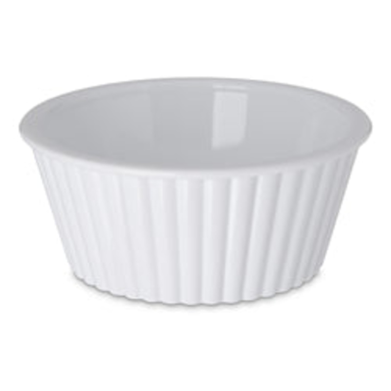 Carlisle Ramekin 4.5 oz Fluted San White NSF – DZ