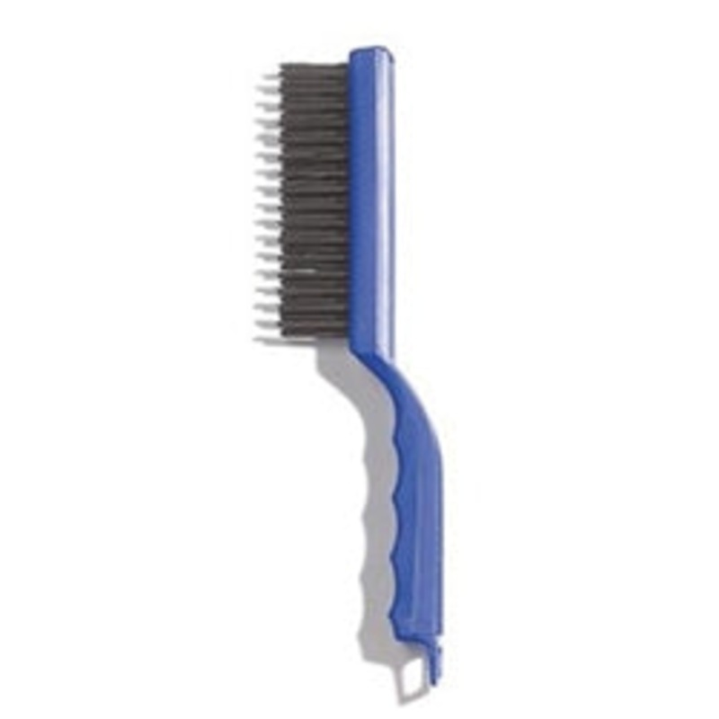 Carlisle Scratch Brush 11-1/2 Plastic Handle Carbon Steel Bristle Grill Brush(Amm1147) – 40670