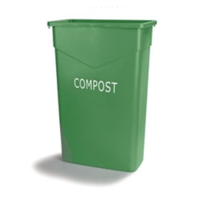 Carlisle Trash Can, COMPOST 23 Gal Green – 342023CMP09