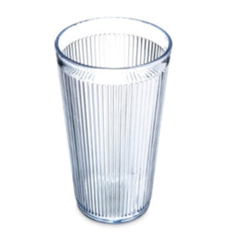 Carlisle Tumbler Ribbed Crystal Clear 16oz – 401607