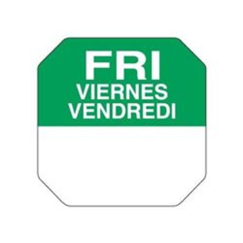 Daydots Trilingual 1 Daydots Label Roll -Friday – 7705-FRI