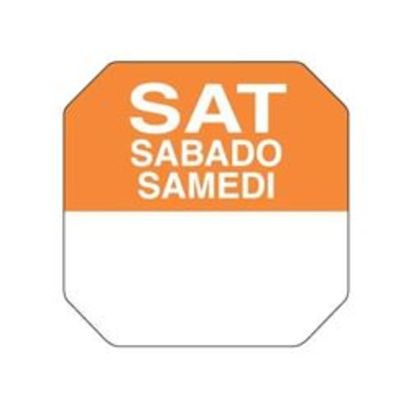 Daydots Trilingual 1 Daydots Label Roll -Saturday – 7706-SAT