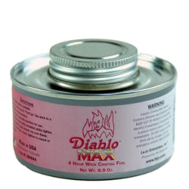 Dine-Aglow Diablo Chafing Fuel, Max Heat Double Wide Wick, 4 Hrs. – CS2D