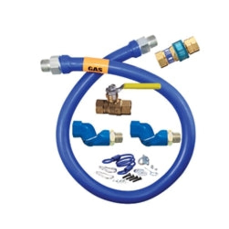 Dormont Quick Disconnect, Swivel Gas Hose, 3/4 X 48 – 1675KIT2S48
